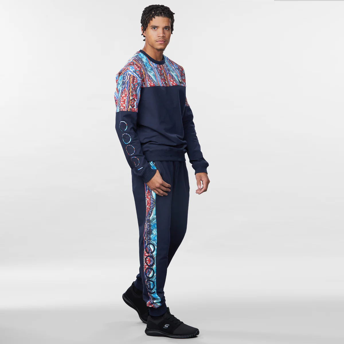 COOGI Blue-Red Fleece Jogger - Image 3