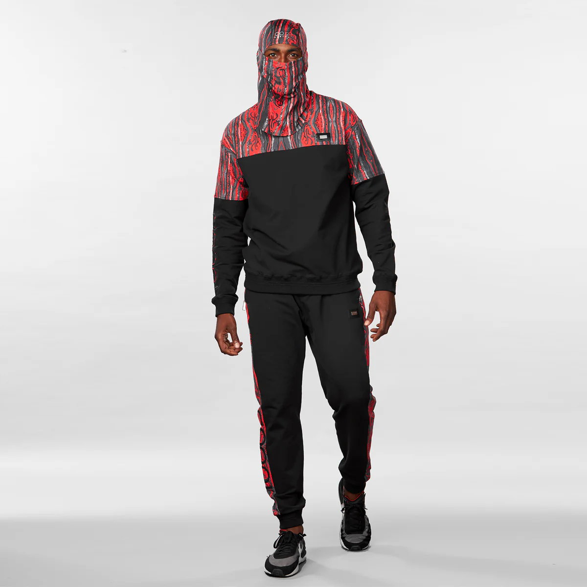 COOGI Classic Red-Black Fleece Jogger - Image 4