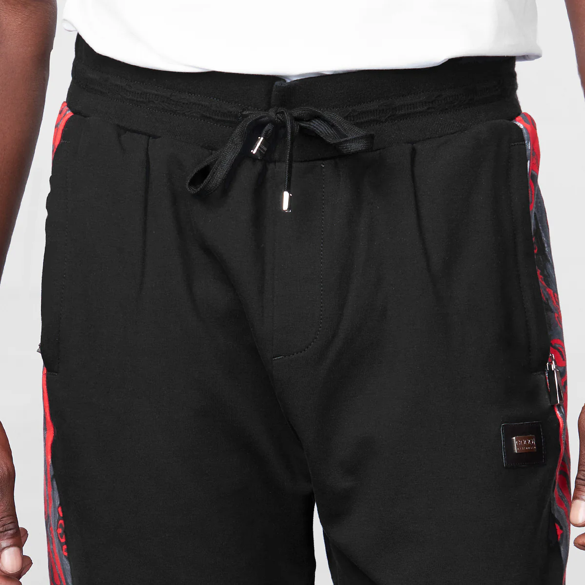 COOGI Classic Red-Black Fleece Jogger - Image 6