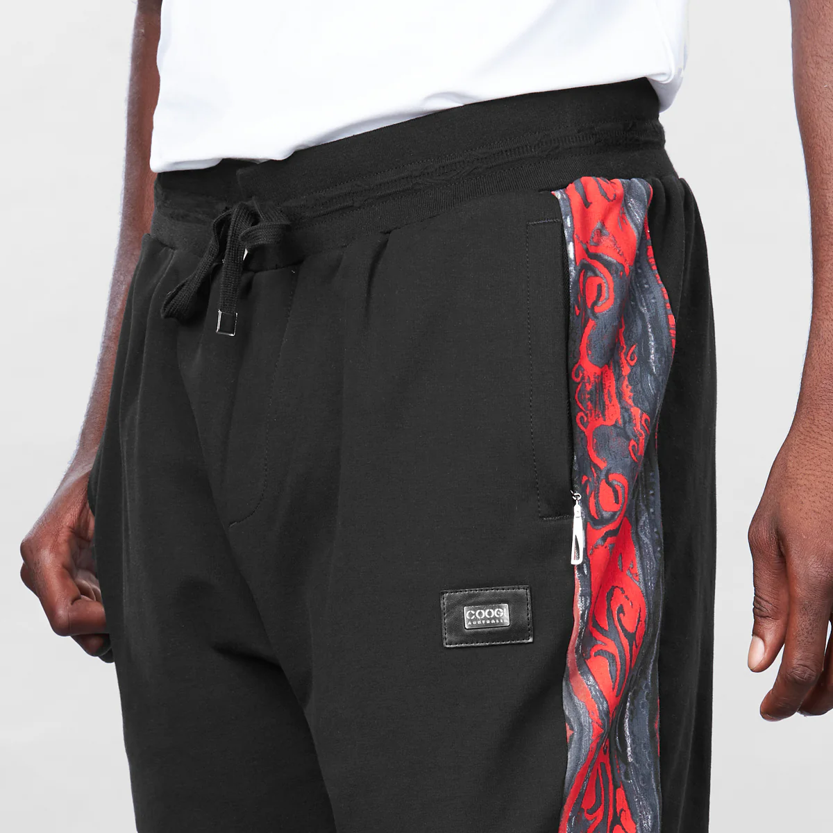 COOGI Classic Red-Black Fleece Jogger - Image 7