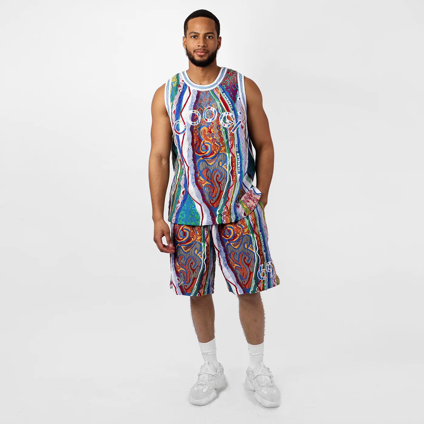 New - COOGI Classic Sweater Knit Basketball Shorts - Image 6