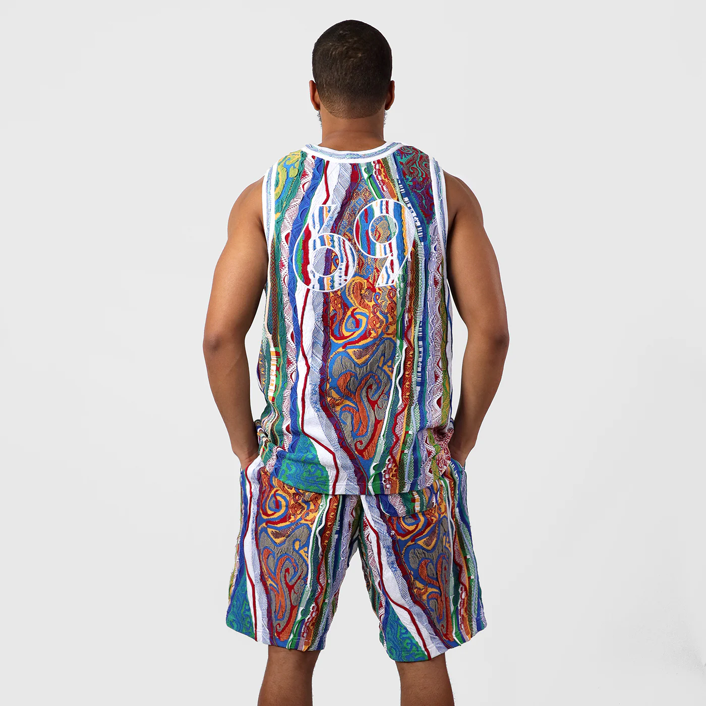 New - COOGI Classic Sweater Knit Basketball Shorts - Image 8