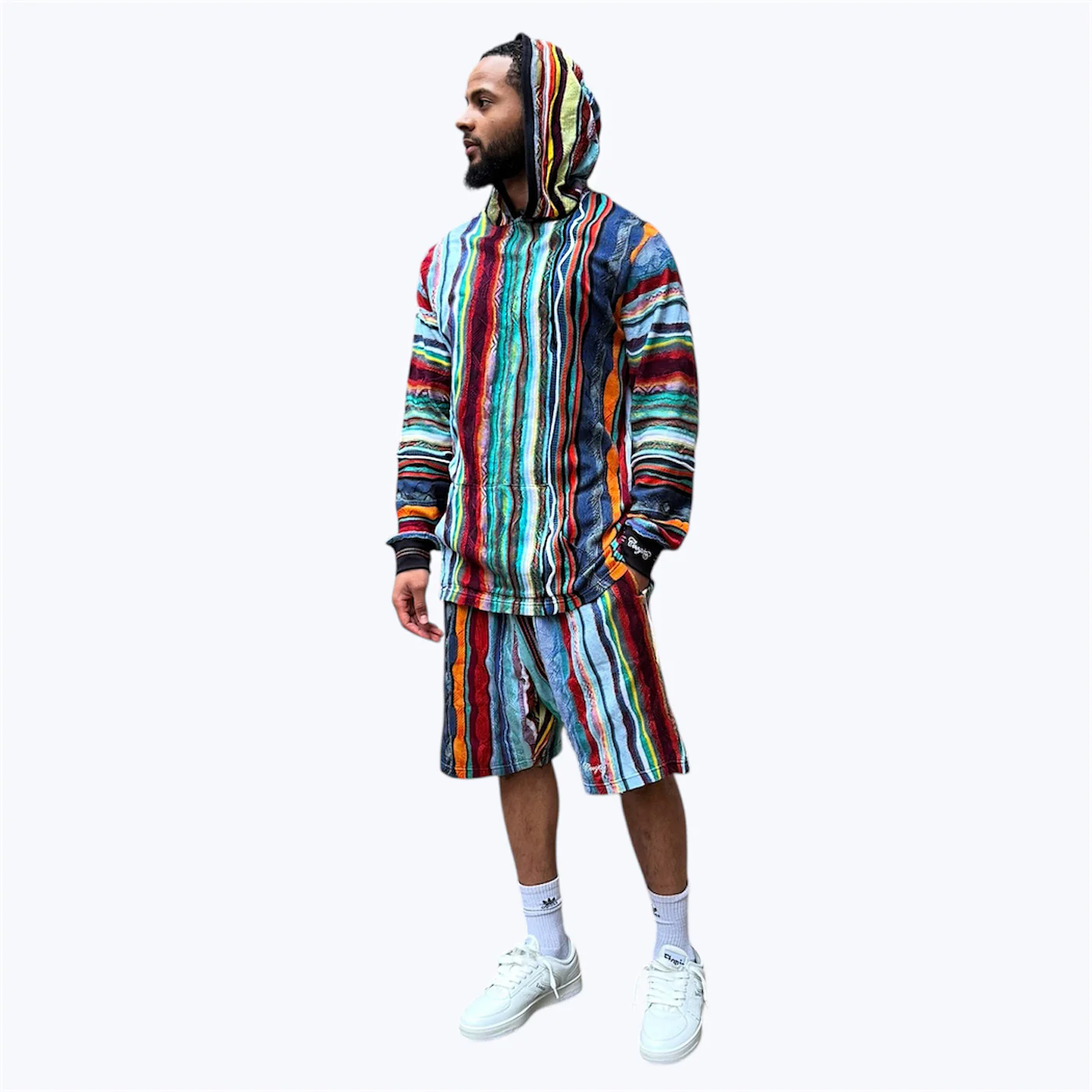 New - COOGI Light Weight Sweater Knit Shorts in Jade Black - Image 6