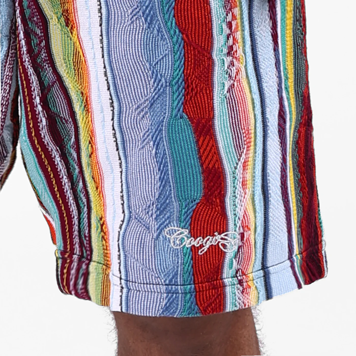 New - COOGI Light Weight Sweater Knit Shorts in Jade Black - Image 7