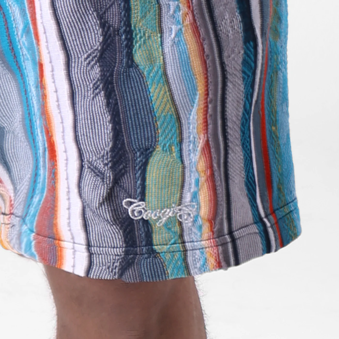 COOGI Light Weight Sweater Knit Shorts in Blue and Gray - Image 7