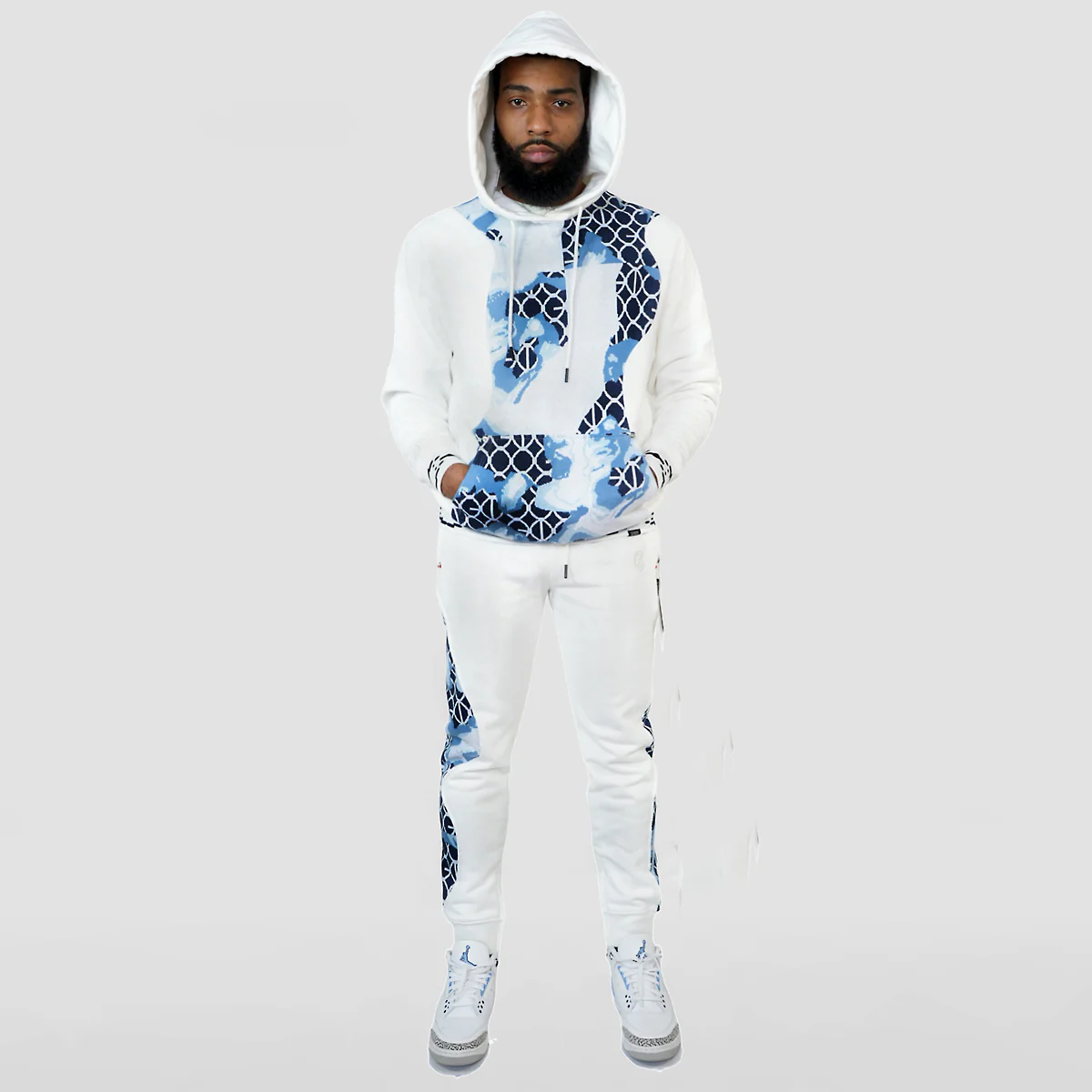 COOGI LINK (MIXED-MEDIA SWEATER PIECED) FLEECE HOODY - Image 4
