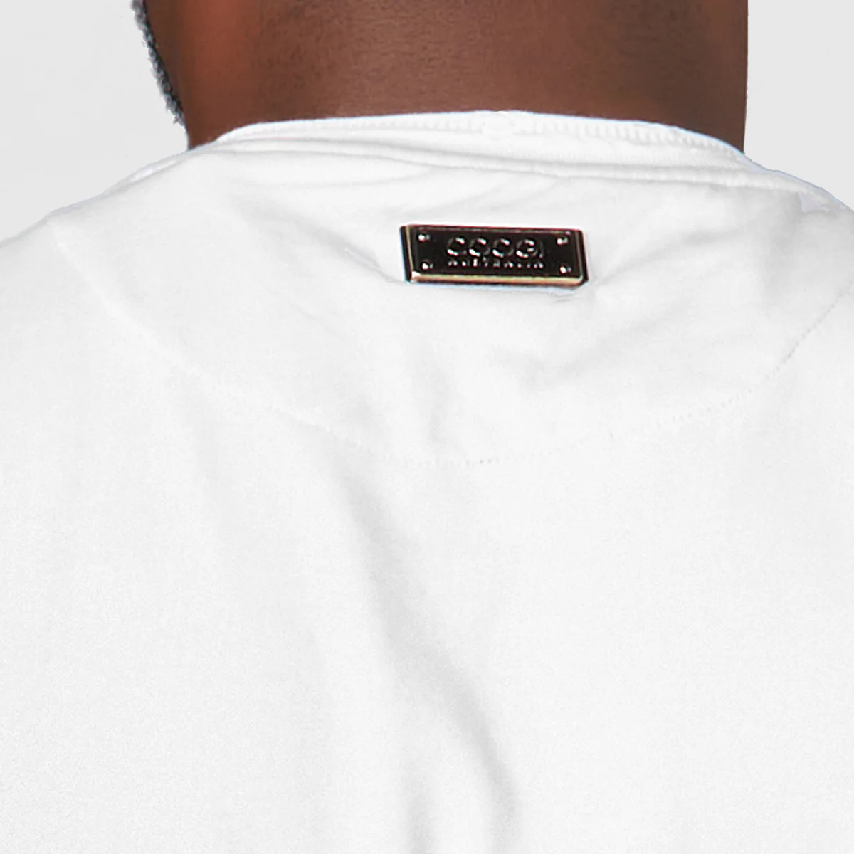 COOGI Sweater-Pieced Tee in White - Image 5