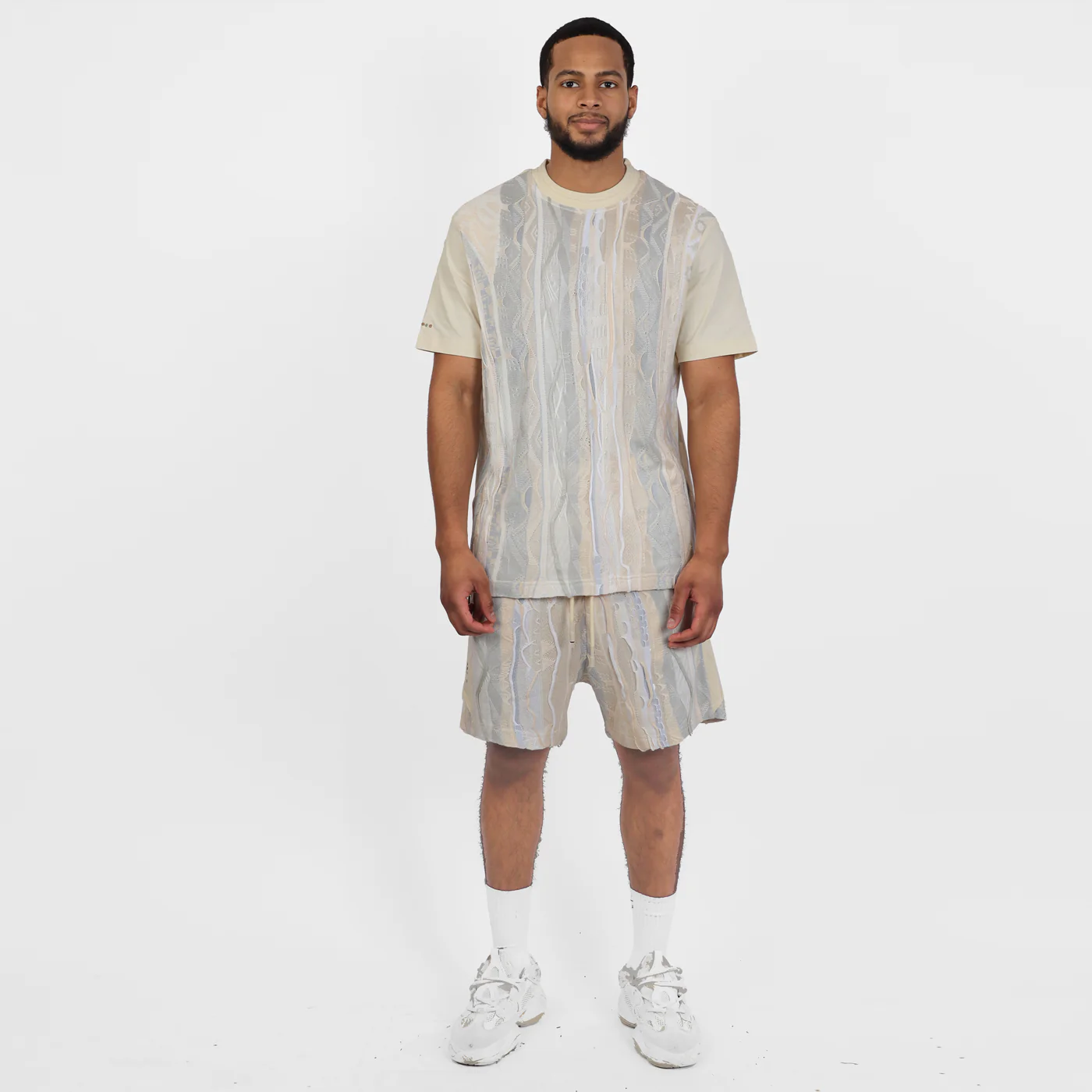 COOGI Sweater-Pieced Tee - Ivory Mist - Image 3
