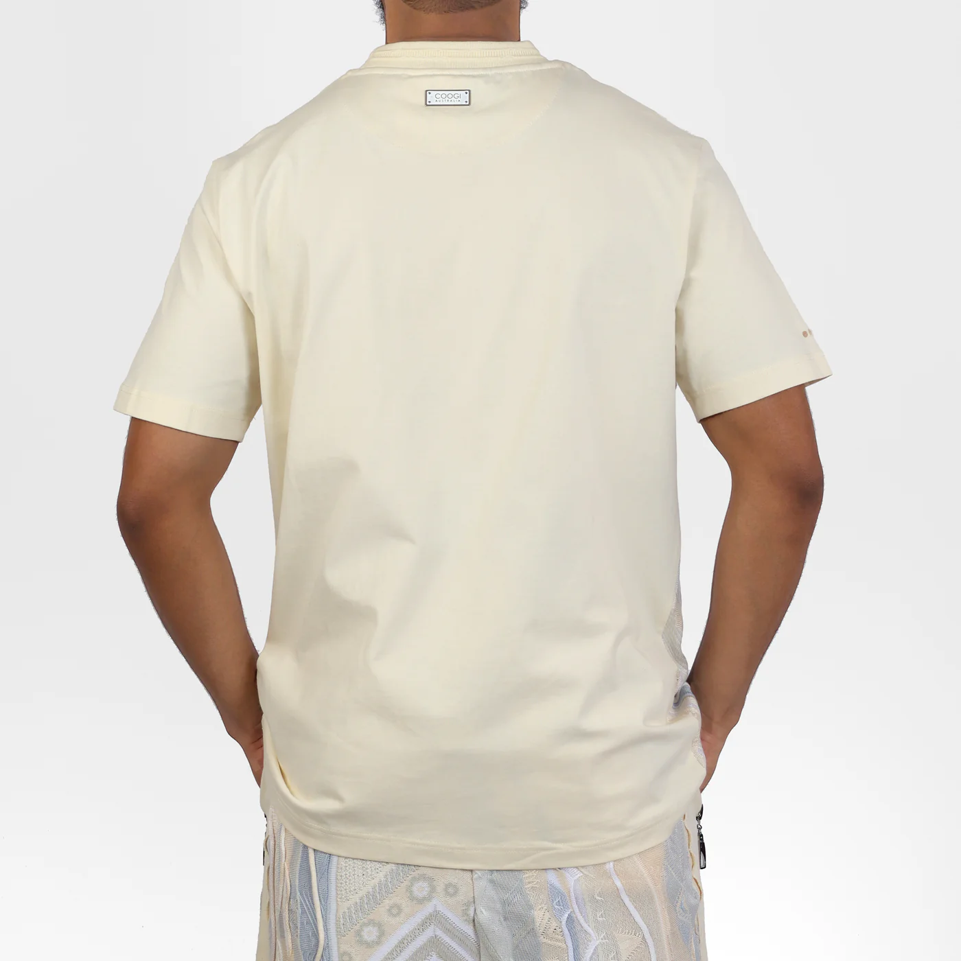 COOGI Sweater-Pieced Tee - Ivory Mist - Image 4