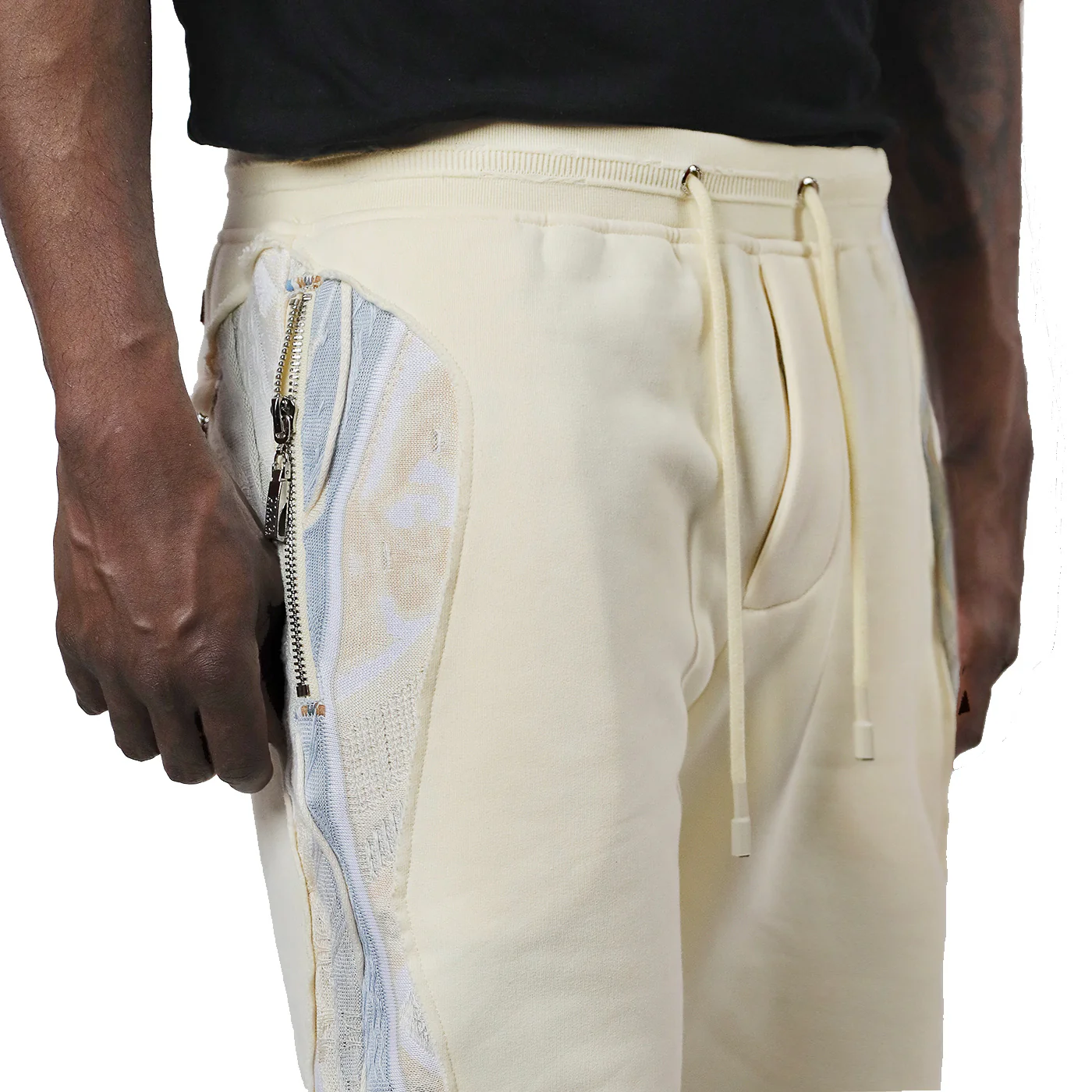Ivory Mist - Sweater Pieced Fleece Jogger - Image 4