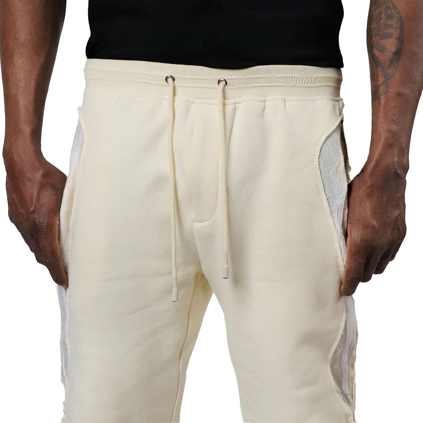 Ivory Mist - Sweater Pieced Fleece Jogger - Image 6