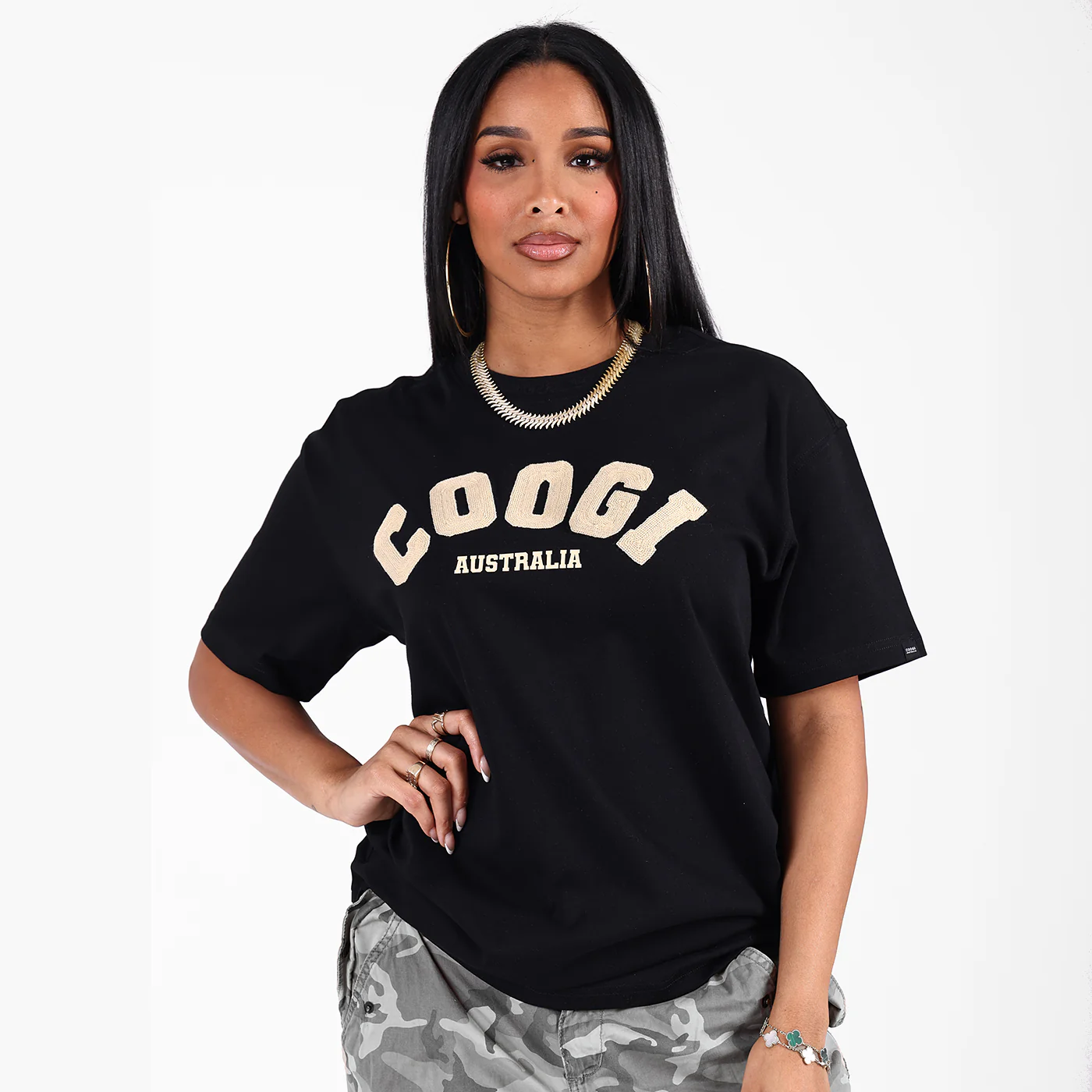 New - COOGI Applique Tee - Black - Image 4