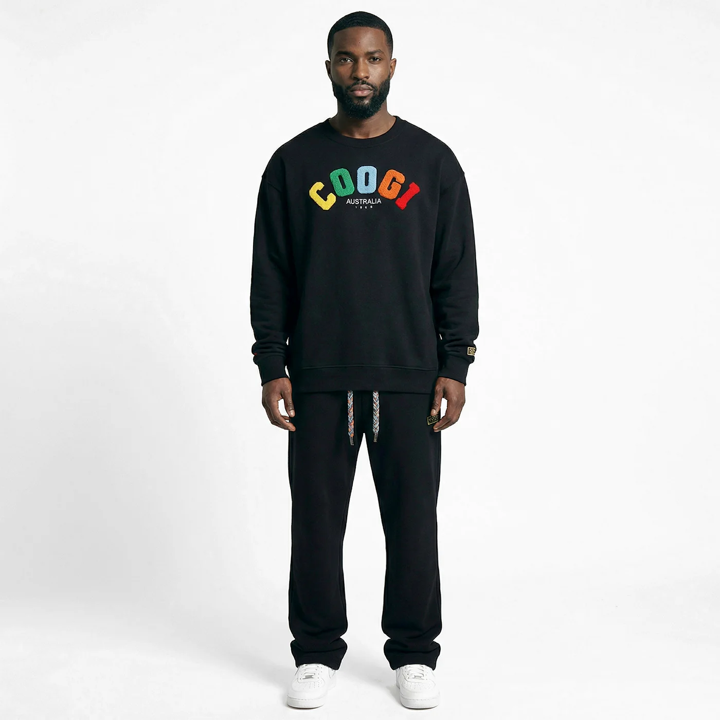 New - COOGI - Block Logo Crew - Oversized - Black: COOGI Crown Reserve HeavyLuxe Fleece - Image 3