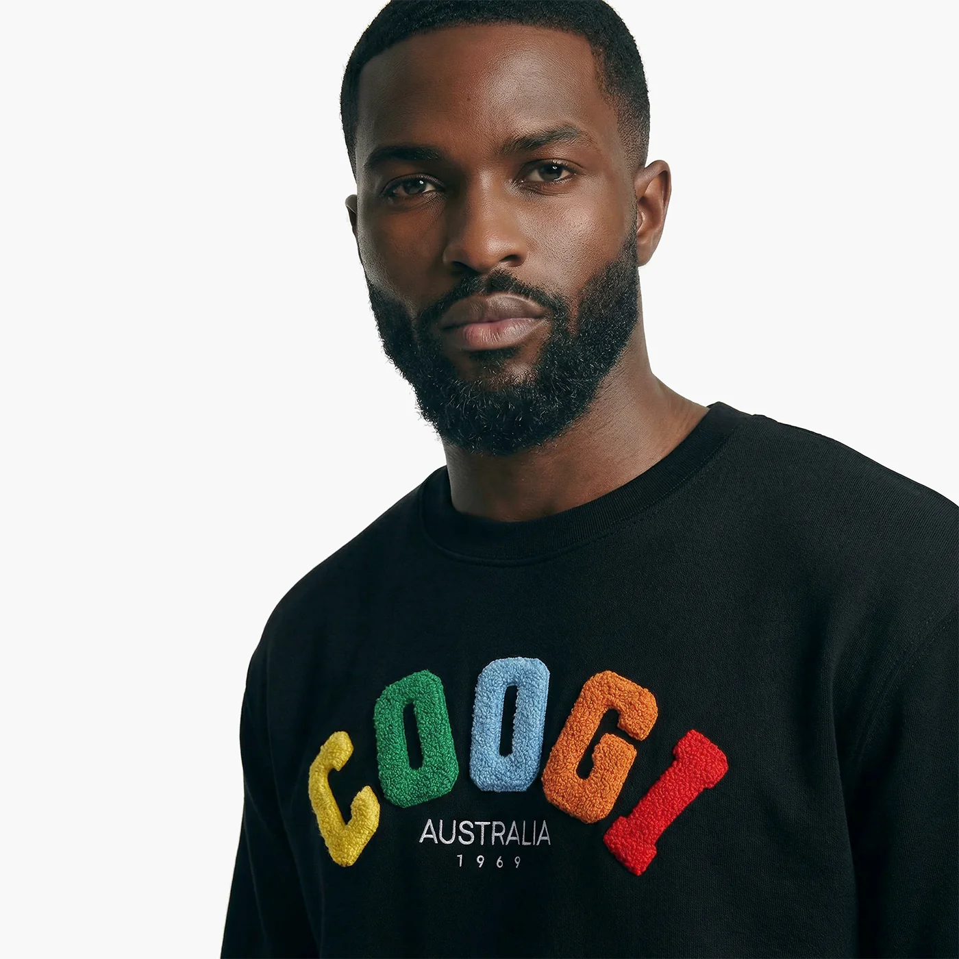 New - COOGI - Block Logo Crew - Oversized - Black: COOGI Crown Reserve HeavyLuxe Fleece - Image 4