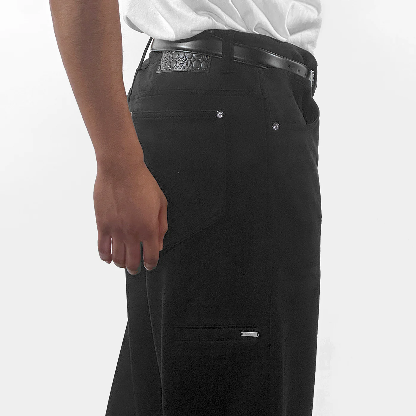 New - COOGI Faux Suede Wide Leg Pants - Image 2