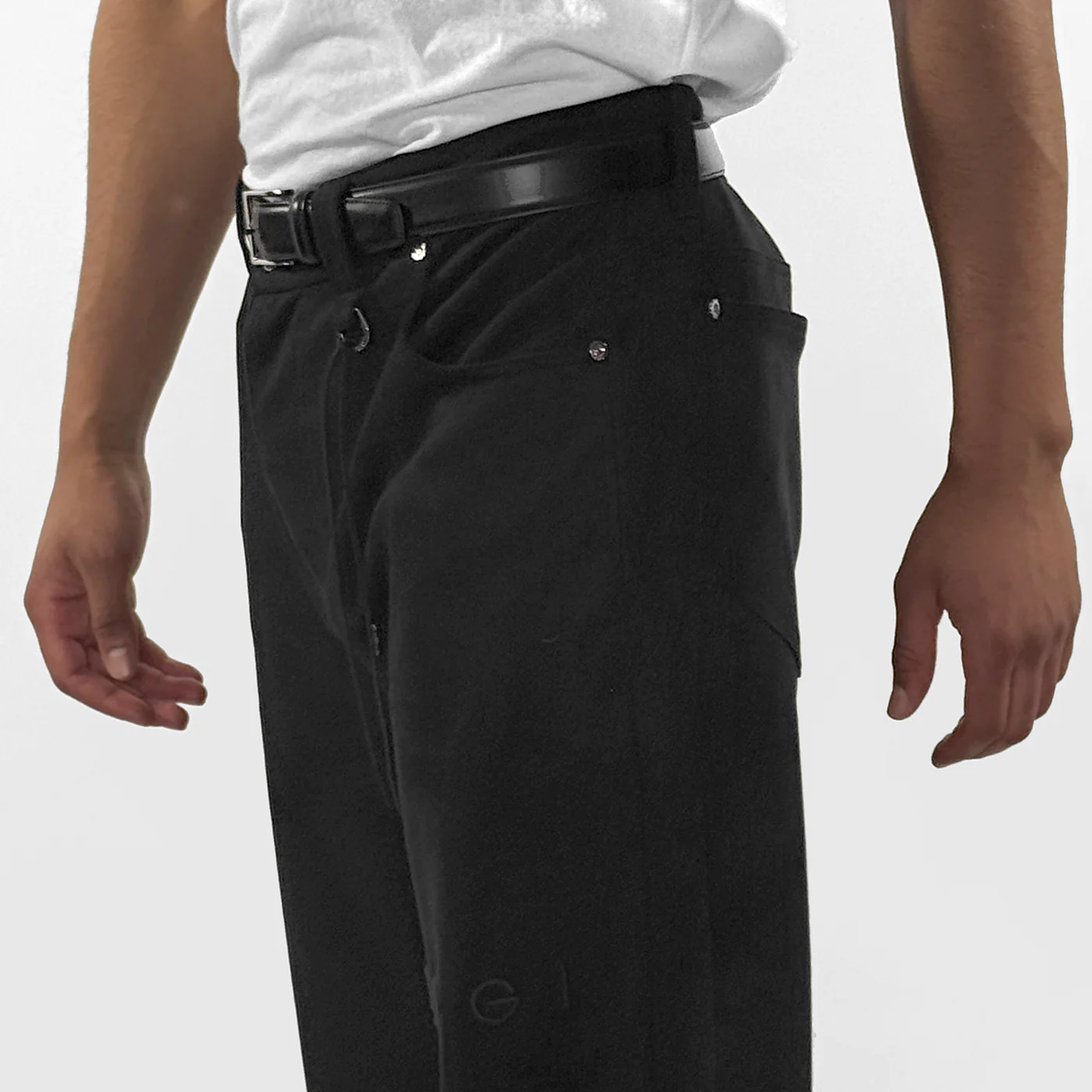 New - COOGI Faux Suede Wide Leg Pants - Image 3