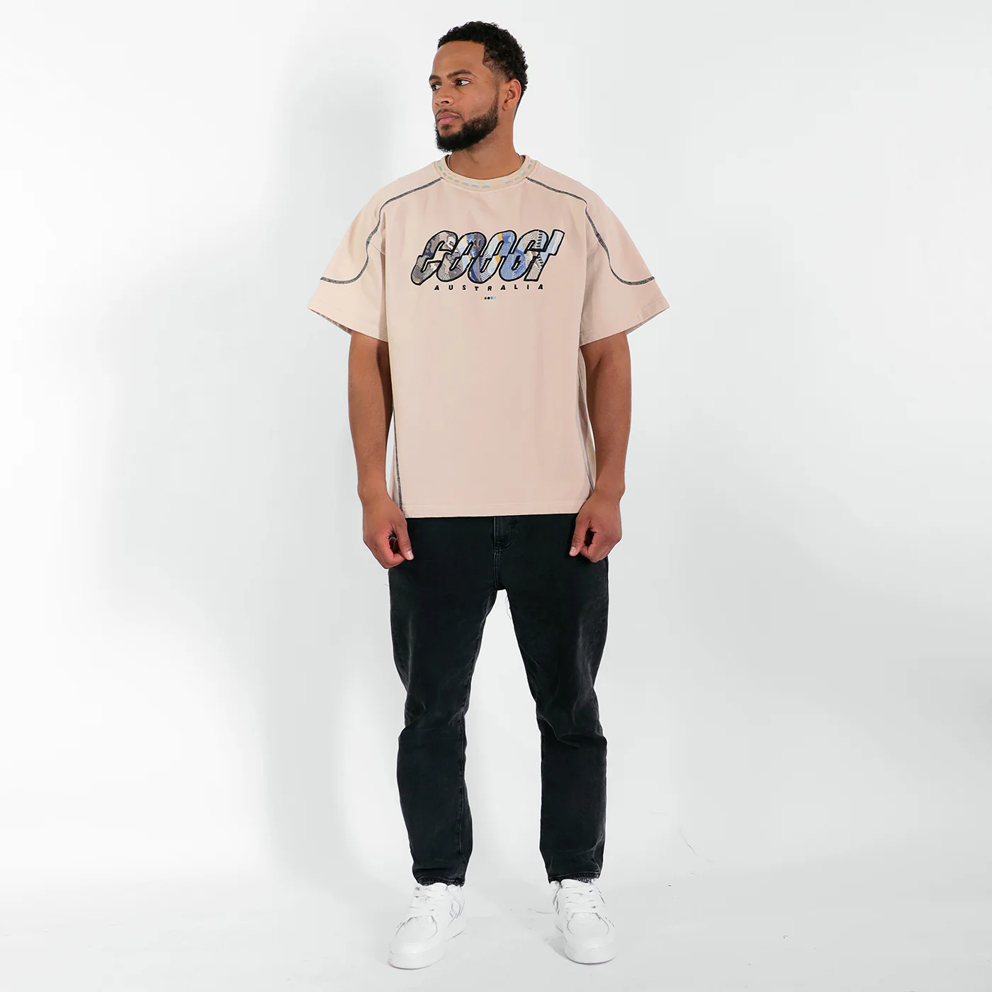 New - COOGI French Terry Tee - Khaki - Image 4