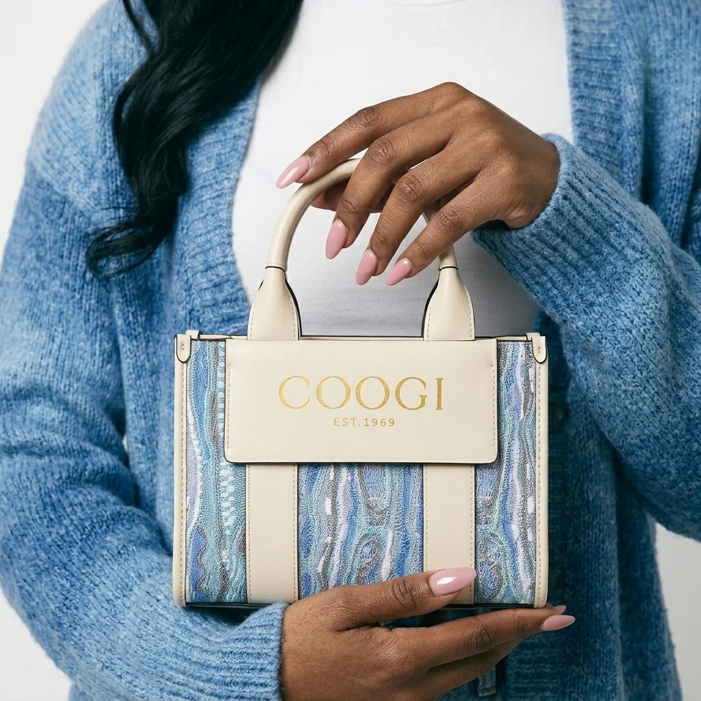 New - COOGI Hamptons Mini Tote Bag - Blue - Image 3