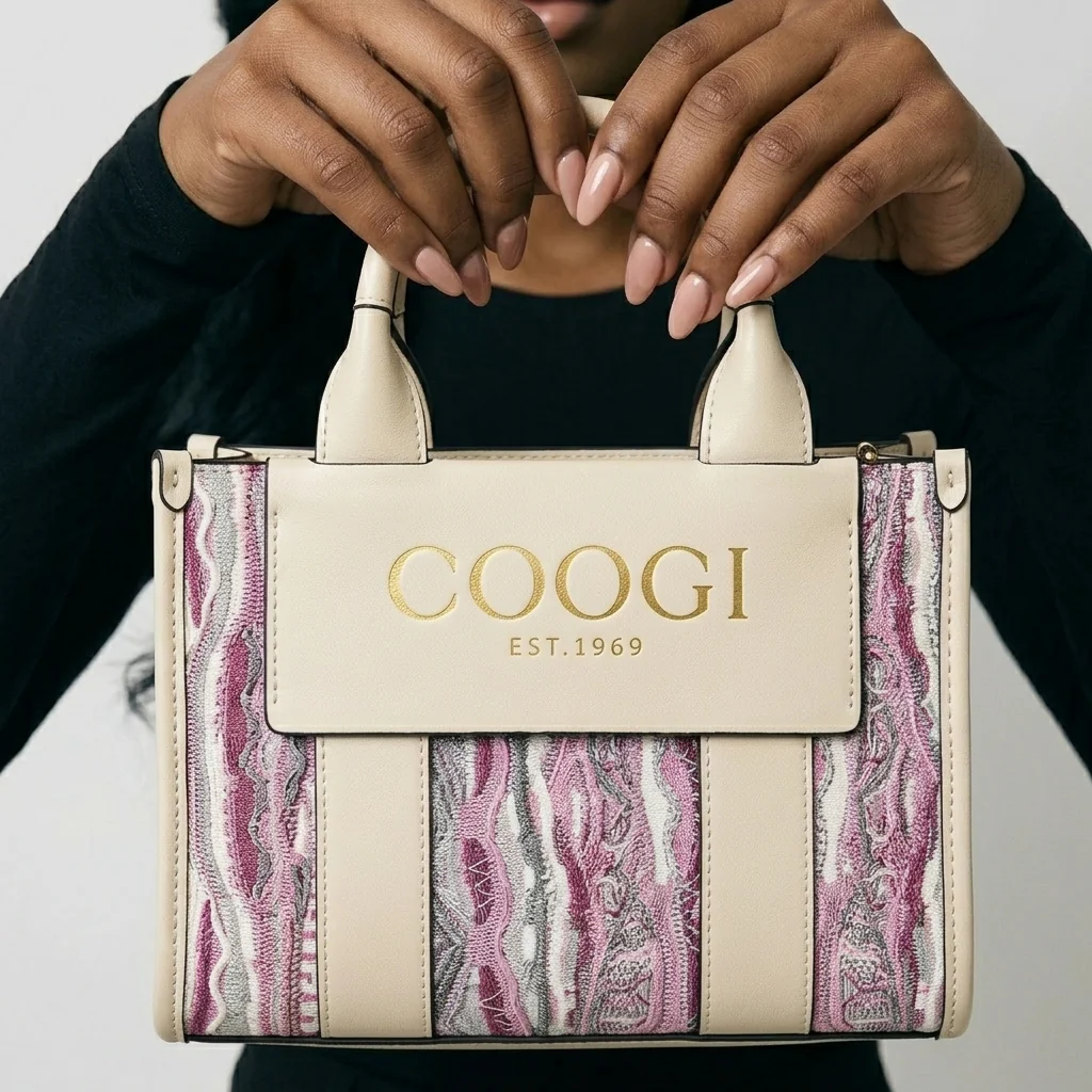New - COOGI Hamptons Mini Tote Bag - Fuschia - Image 3