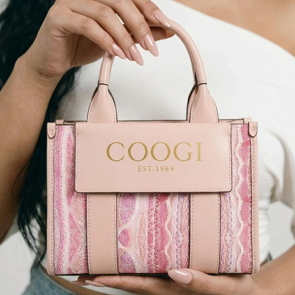 New - COOGI Hamptons Mini Tote Bag - Pink - Image 3