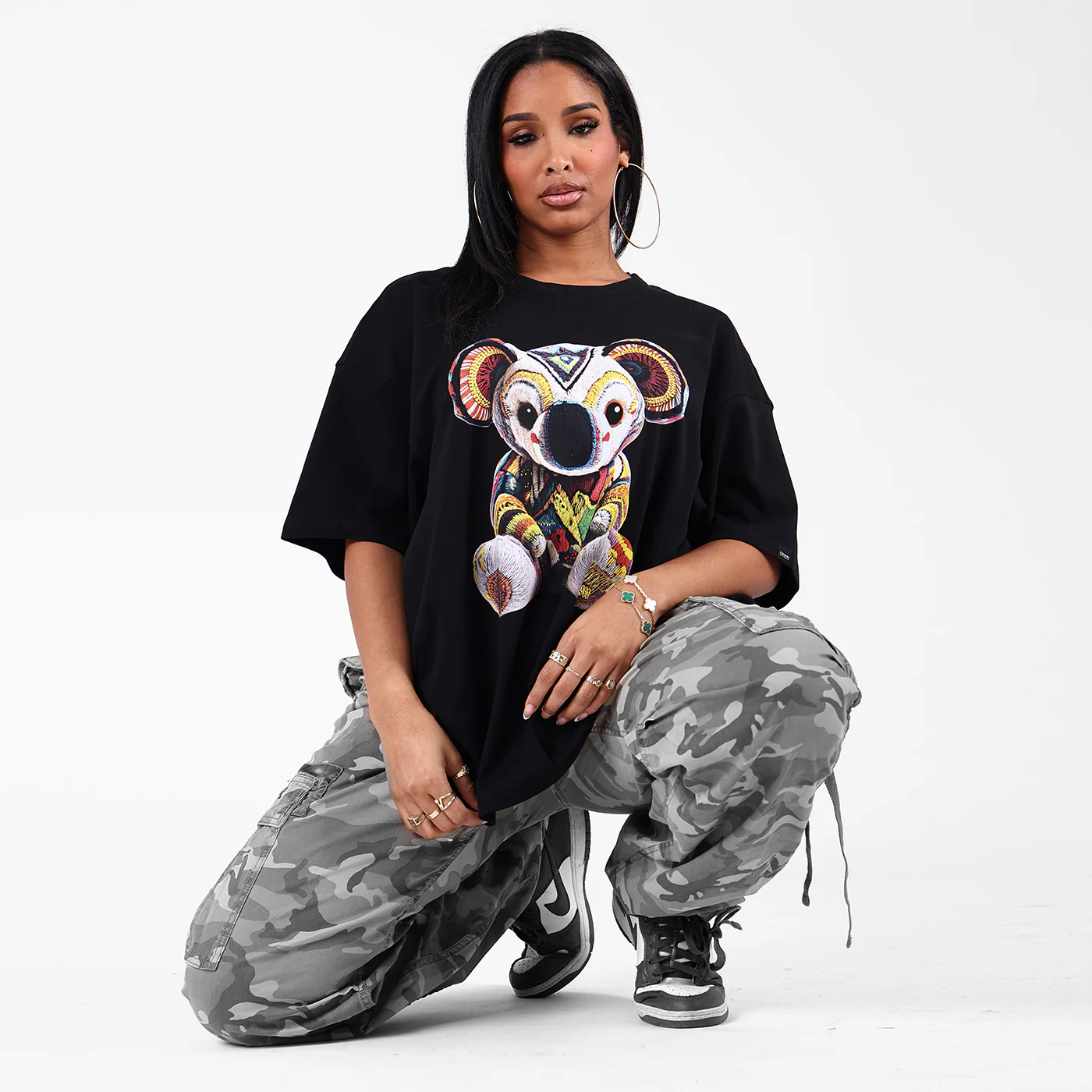 New - COOGI Koala Tee - Oversized - Black - Image 4
