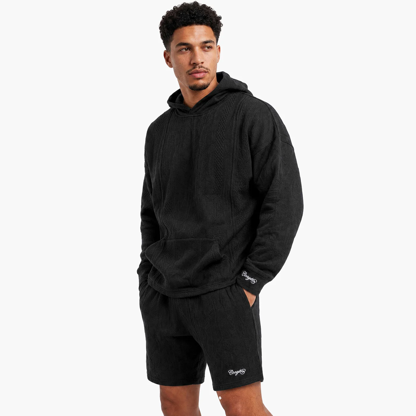 New - COOGI Light Weight Sweater Knit BlackOut Hoody - Image 4