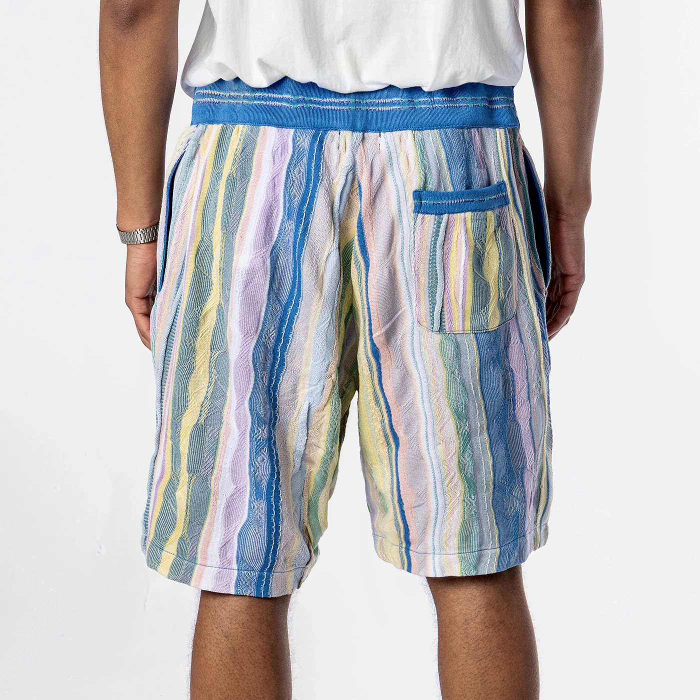 New - COOGI Light Weight Sweater Knit Shorts in Pink and Blue - Image 4