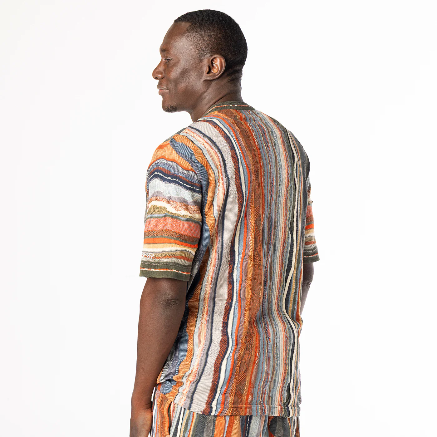 New- COOGI Light Weight Sweater Knit Tee in Natural - Image 3