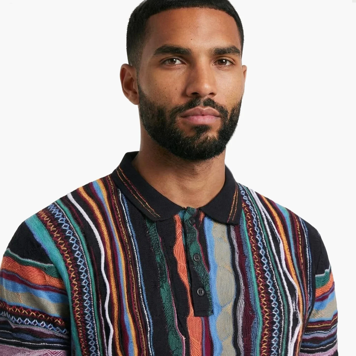 New - COOGI Los Angeles Light Weight Sweater Knit Polo - Image 3