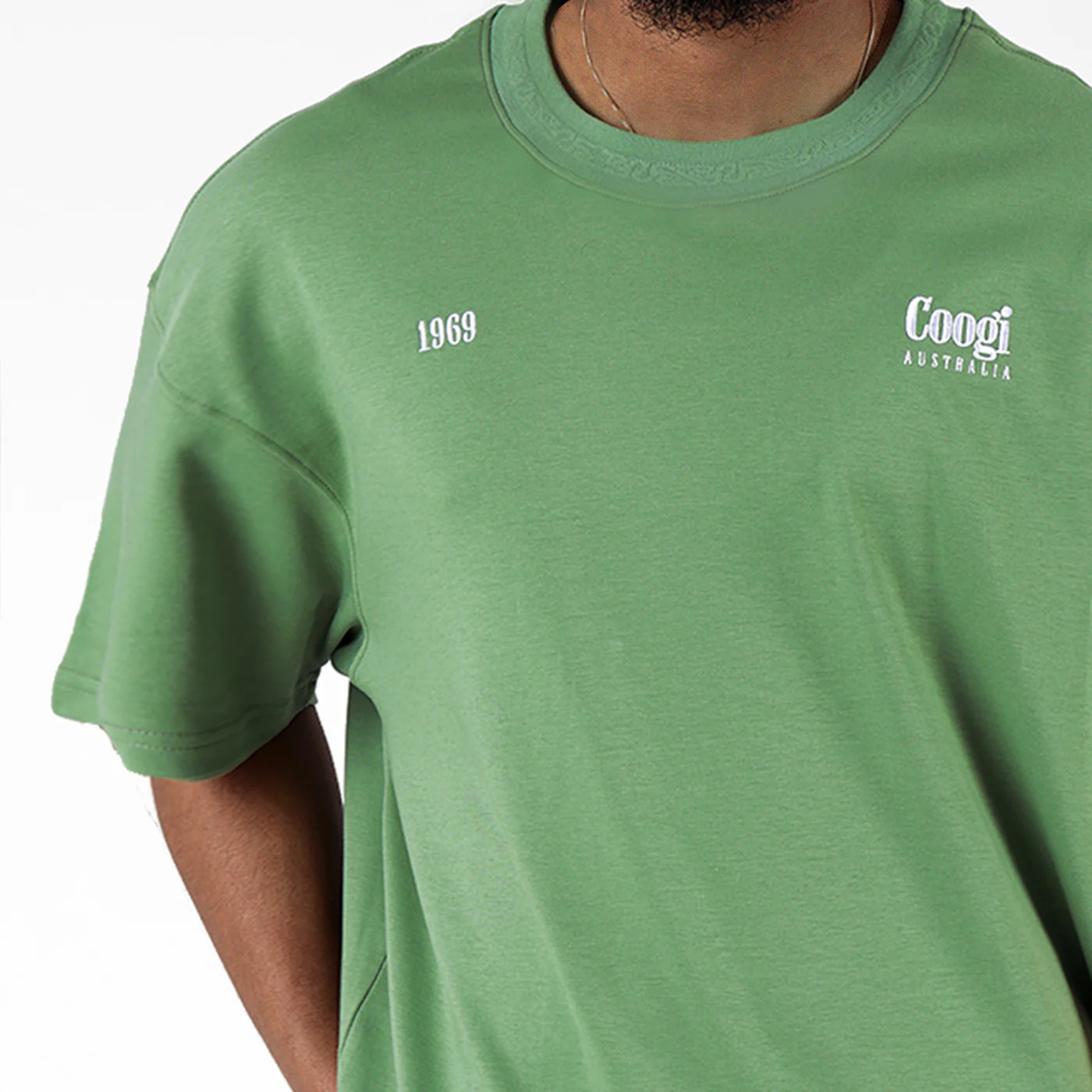 New - COOGI Mask Tee - Oversized - Green - Image 5