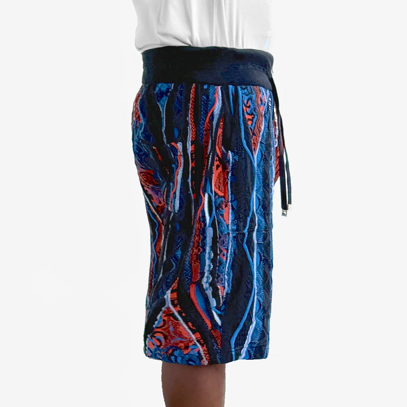 New - COOGI Navy and Orange Sweater Knit Shorts - Image 4