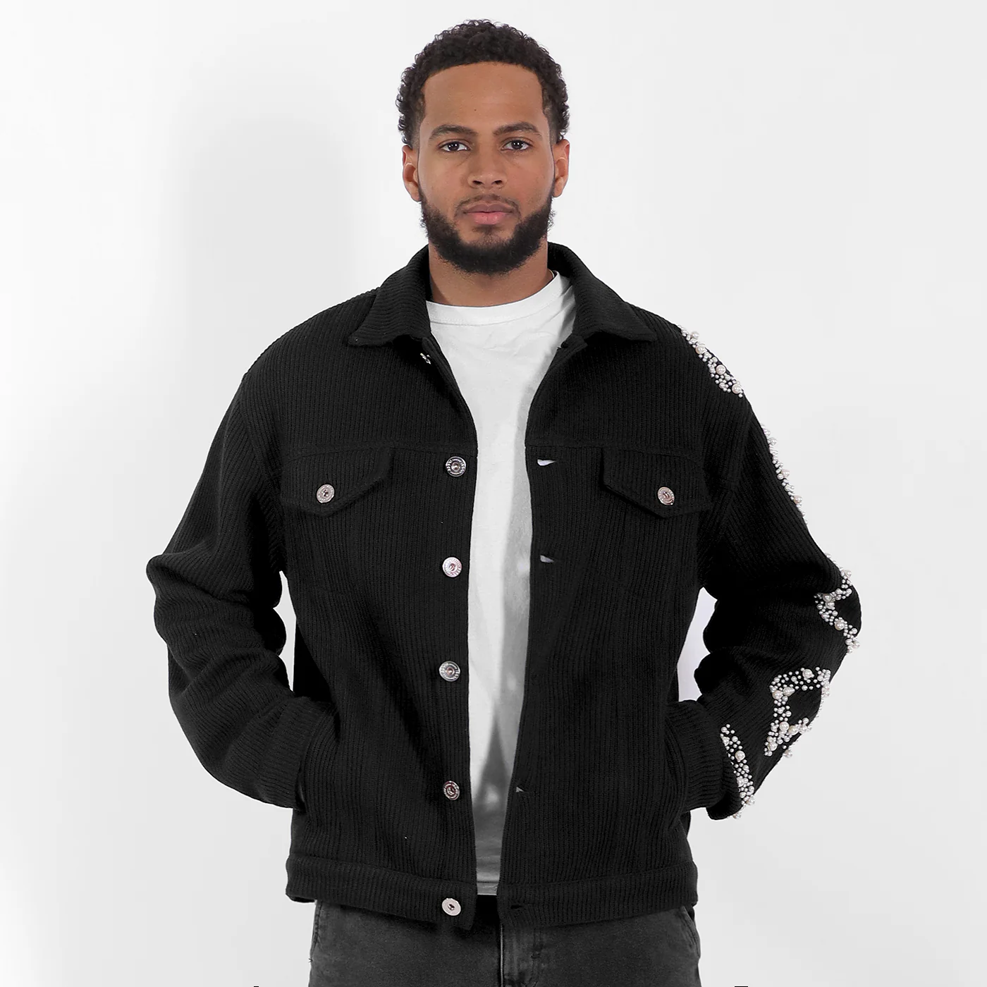 New - COOGI Knit Pearl Jacket - Image 3