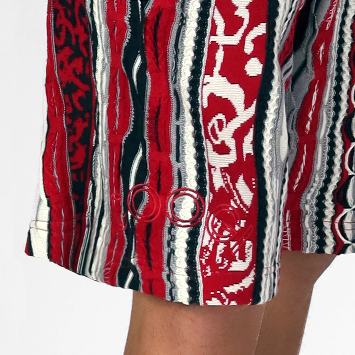 New - COOGI Red-Black Sweater Knit Basketball Shorts - Image 7