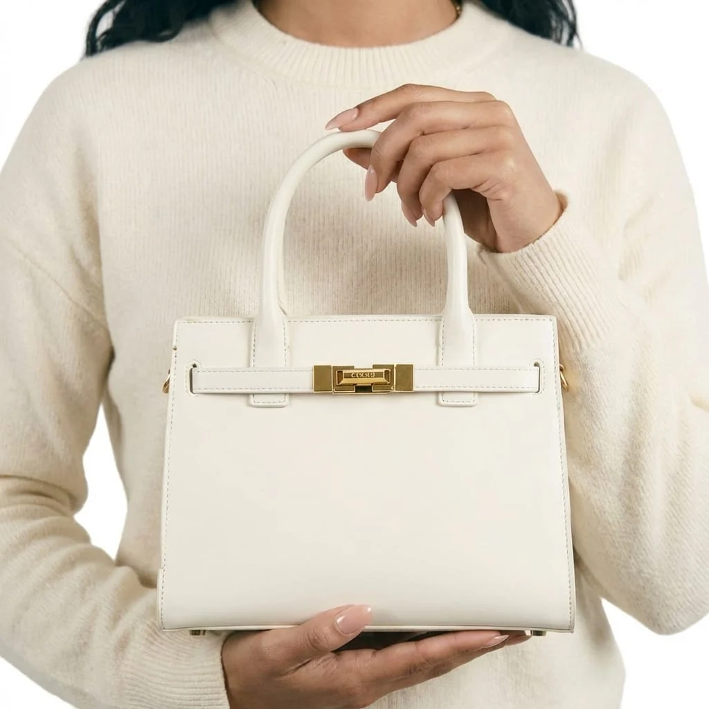 New - COOGI Saint-Tropez Tote Bag - Cream - Image 3
