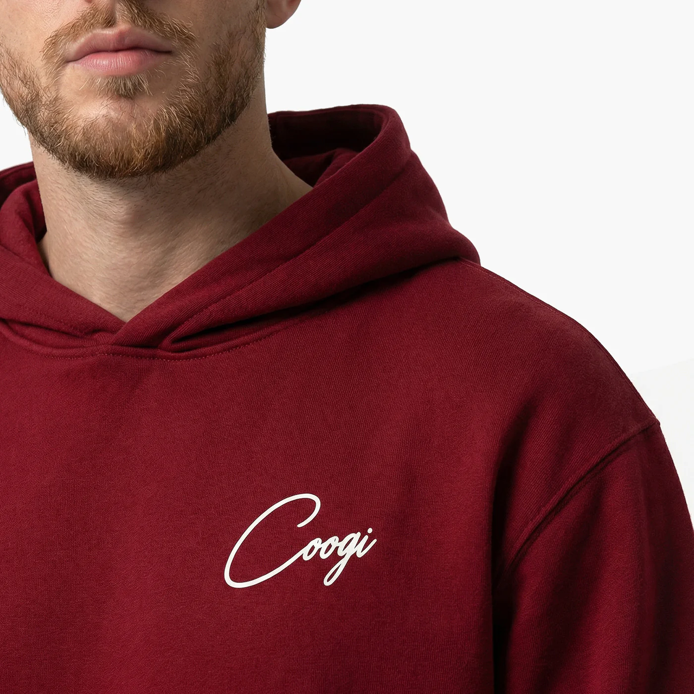 New - COOGI Script Hoody - Oversized - Crimson: COOGI Crown Reserve HeavyLuxe Fleece - Image 4