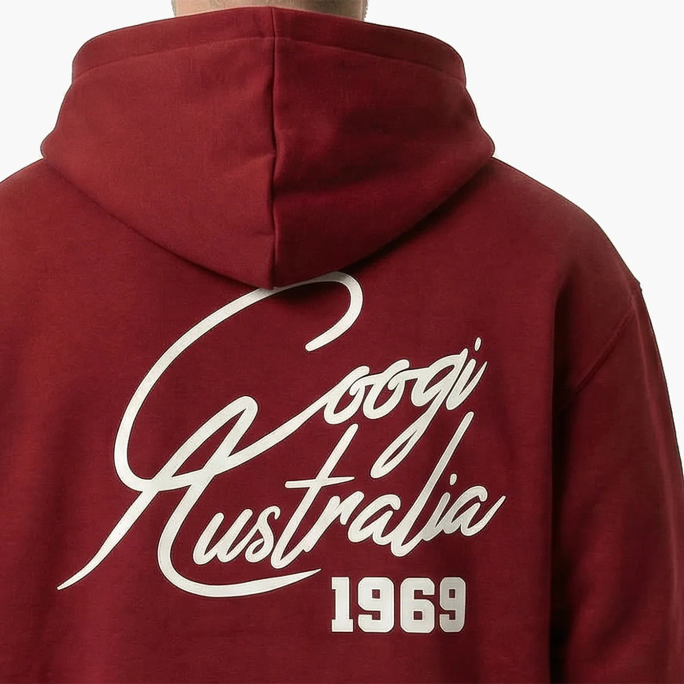 New - COOGI Script Hoody - Oversized - Crimson: COOGI Crown Reserve HeavyLuxe Fleece - Image 6