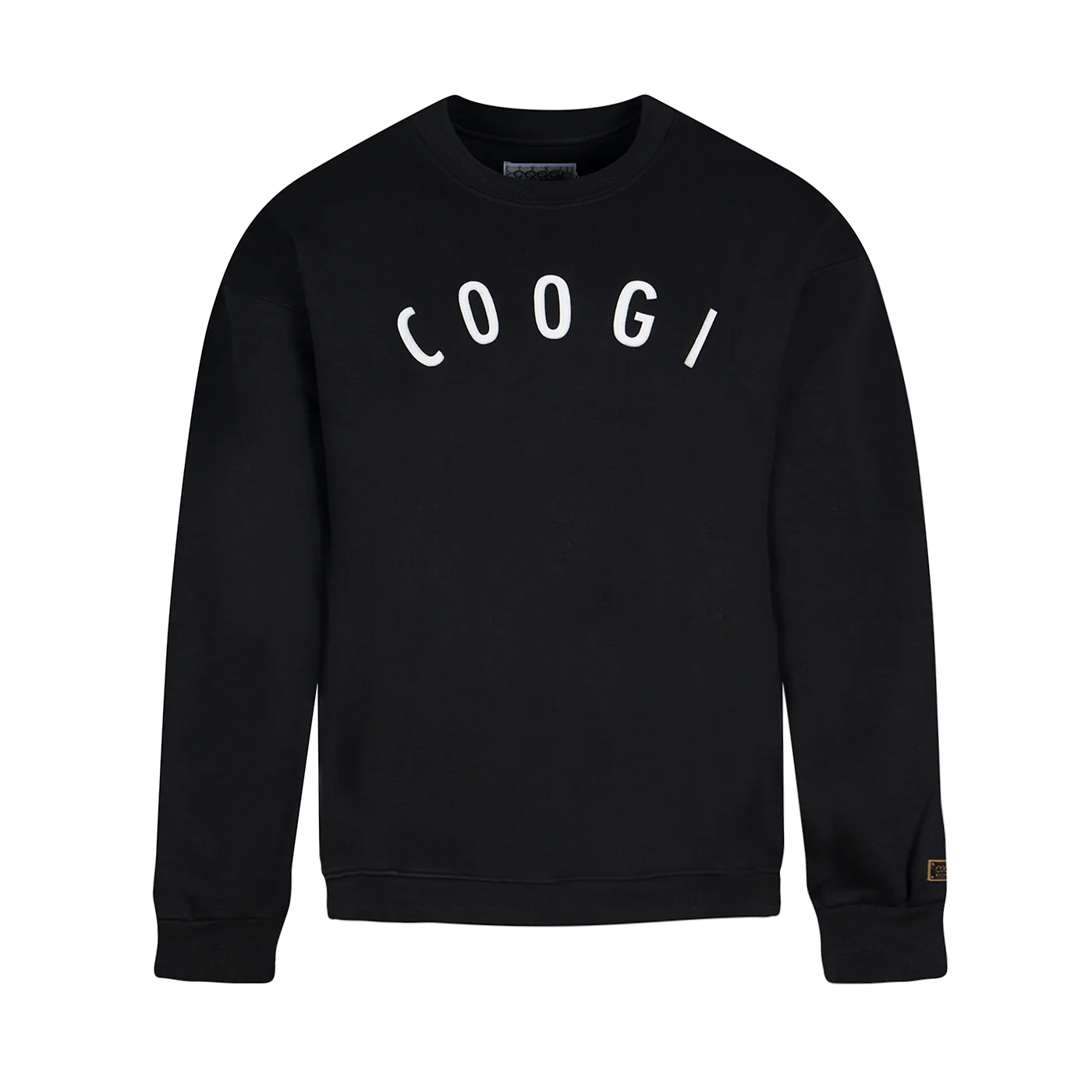 New - COOGI  - Statement Crew - Oversized - Black: COOGI Crown Reserve HeavyLuxe Fleece