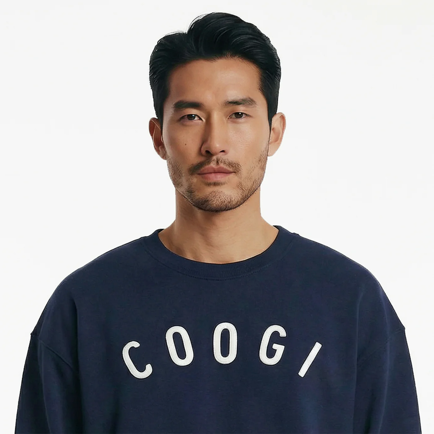 New - COOGI - Statement Crew - Oversized - Navy: COOGI Crown Reserve HeavyLuxe Fleece - Image 3