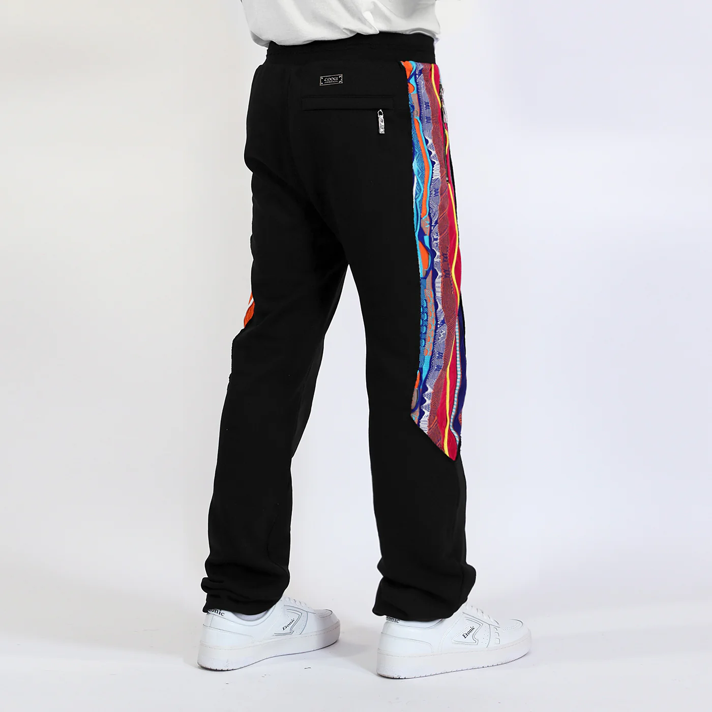 New - COOGI Sweater Pieced Fleece Jogger in Black - Image 4