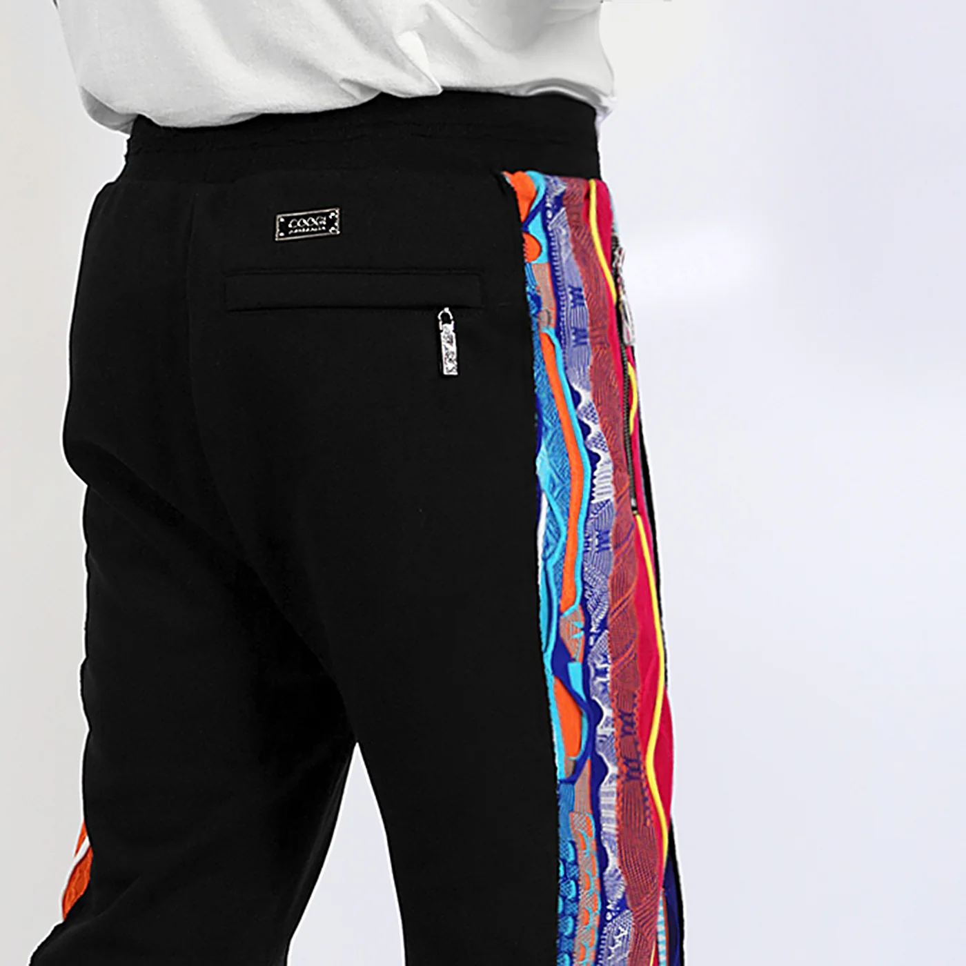 New - COOGI Sweater Pieced Fleece Jogger in Black - Image 6