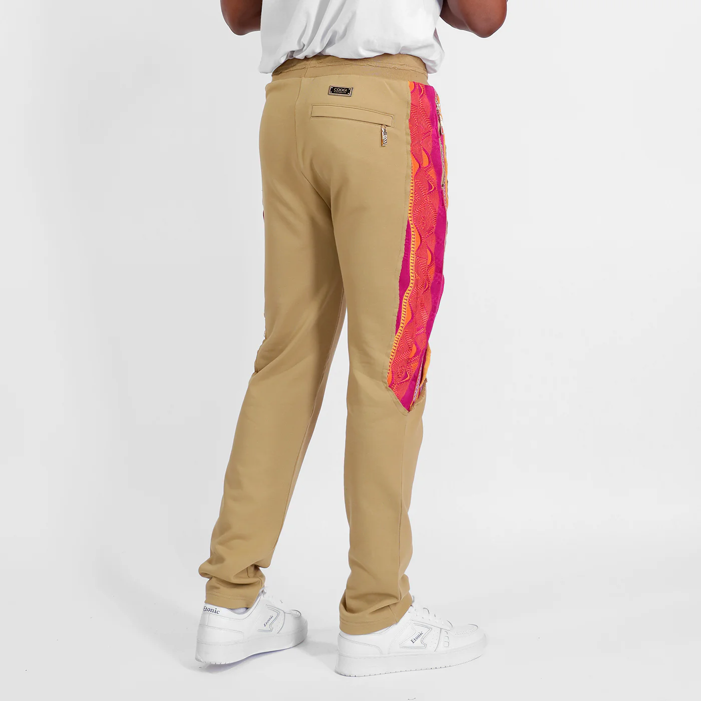 New -COOGI Sweater Pieced Jogger In Khaki - Image 3