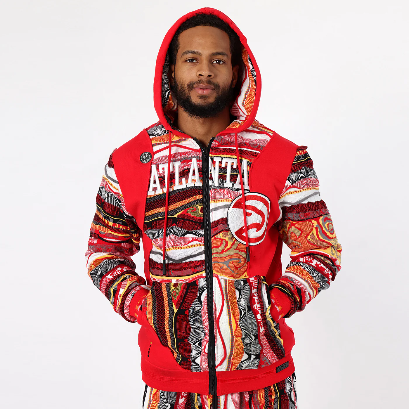 New - COOGI X NBA X Protege - Atlanta Hawks Full Zip Hoody - Image 2