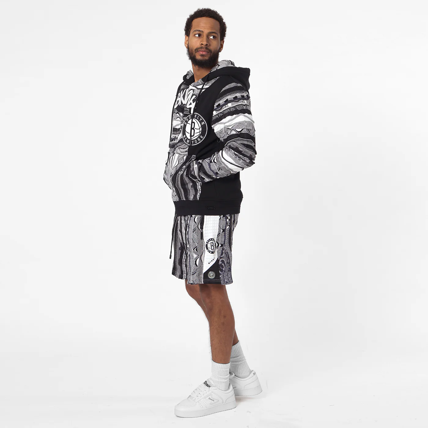 New - COOGI X NBA X Protege -  Brooklyn Nets Full Zip Hoody - Image 4