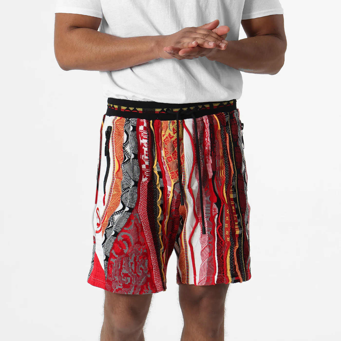 New - COOGI X NBA X Protege - Atlanta Hawks Sweater Knit Basketball Shorts - Image 2