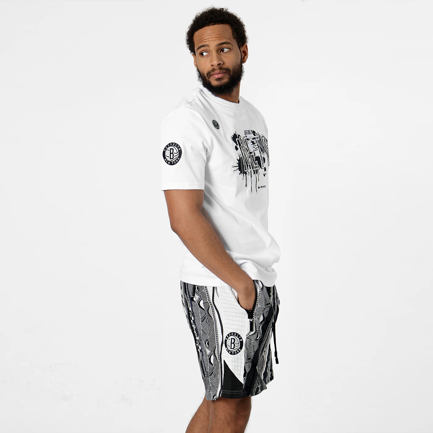 New - COOGI X NBA X Protege - Brooklyn Nets Tee - Image 3