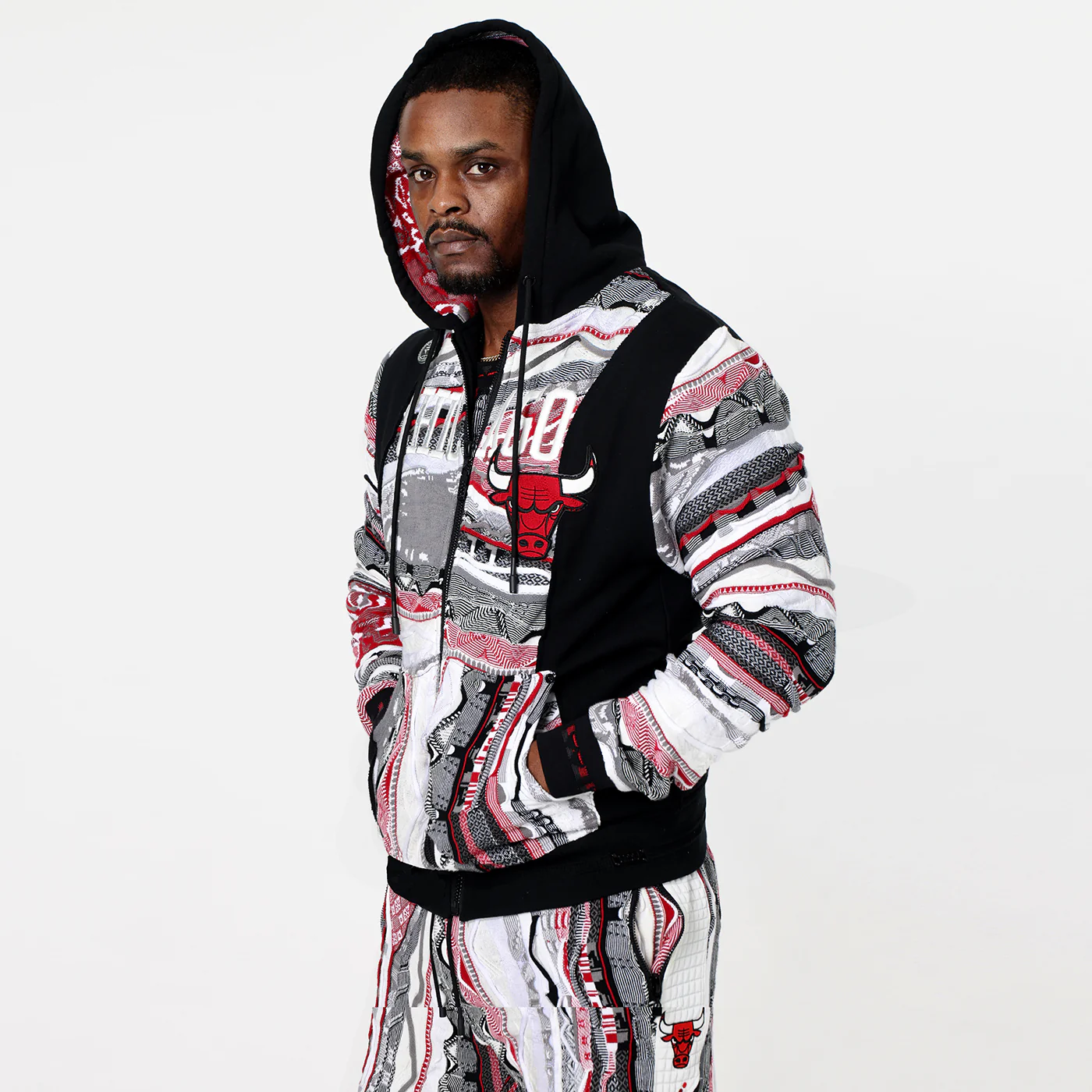 New - COOGI X NBA X Protege - Chicago Bulls Full Zip Hoody - Image 3