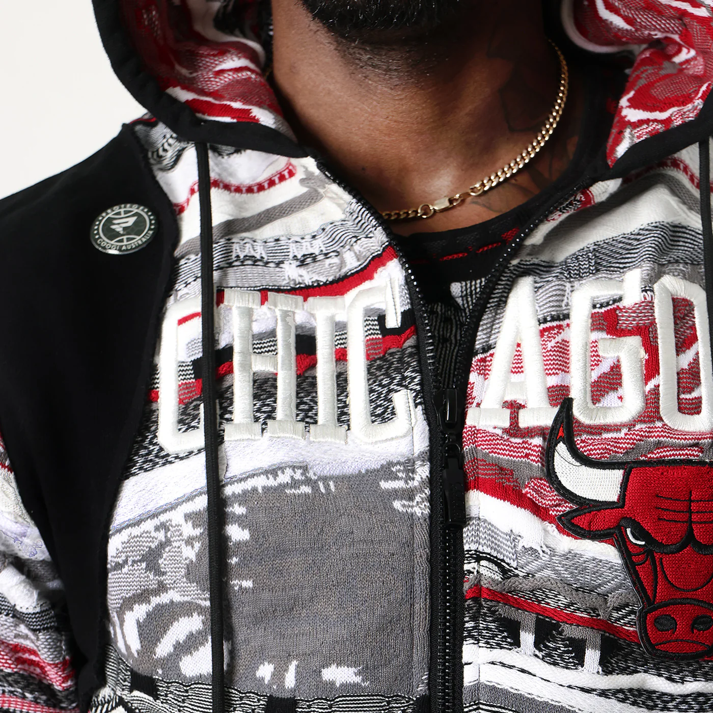 New - COOGI X NBA X Protege - Chicago Bulls Full Zip Hoody - Image 6