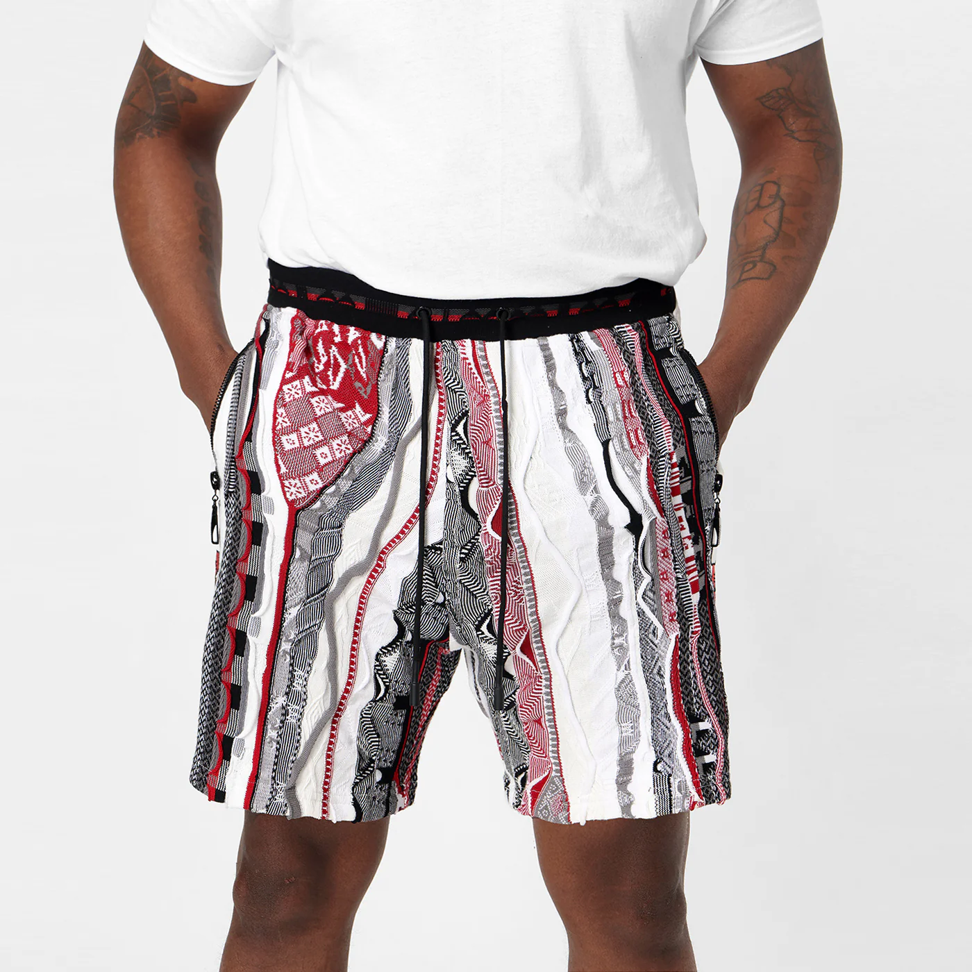 New - COOGI X NBA X Protege - Chicago Bulls Sweater Knit Basketball Shorts - Image 2