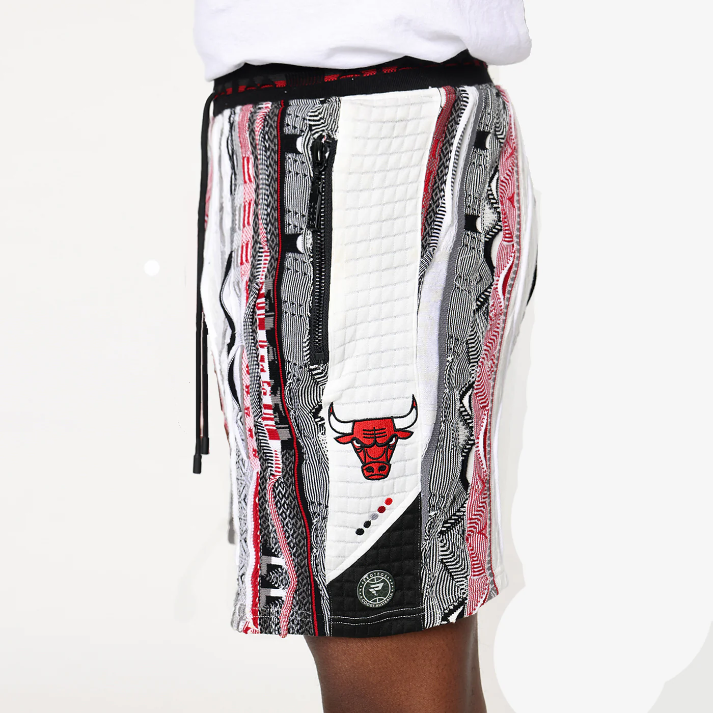New - COOGI X NBA X Protege - Chicago Bulls Sweater Knit Basketball Shorts - Image 4