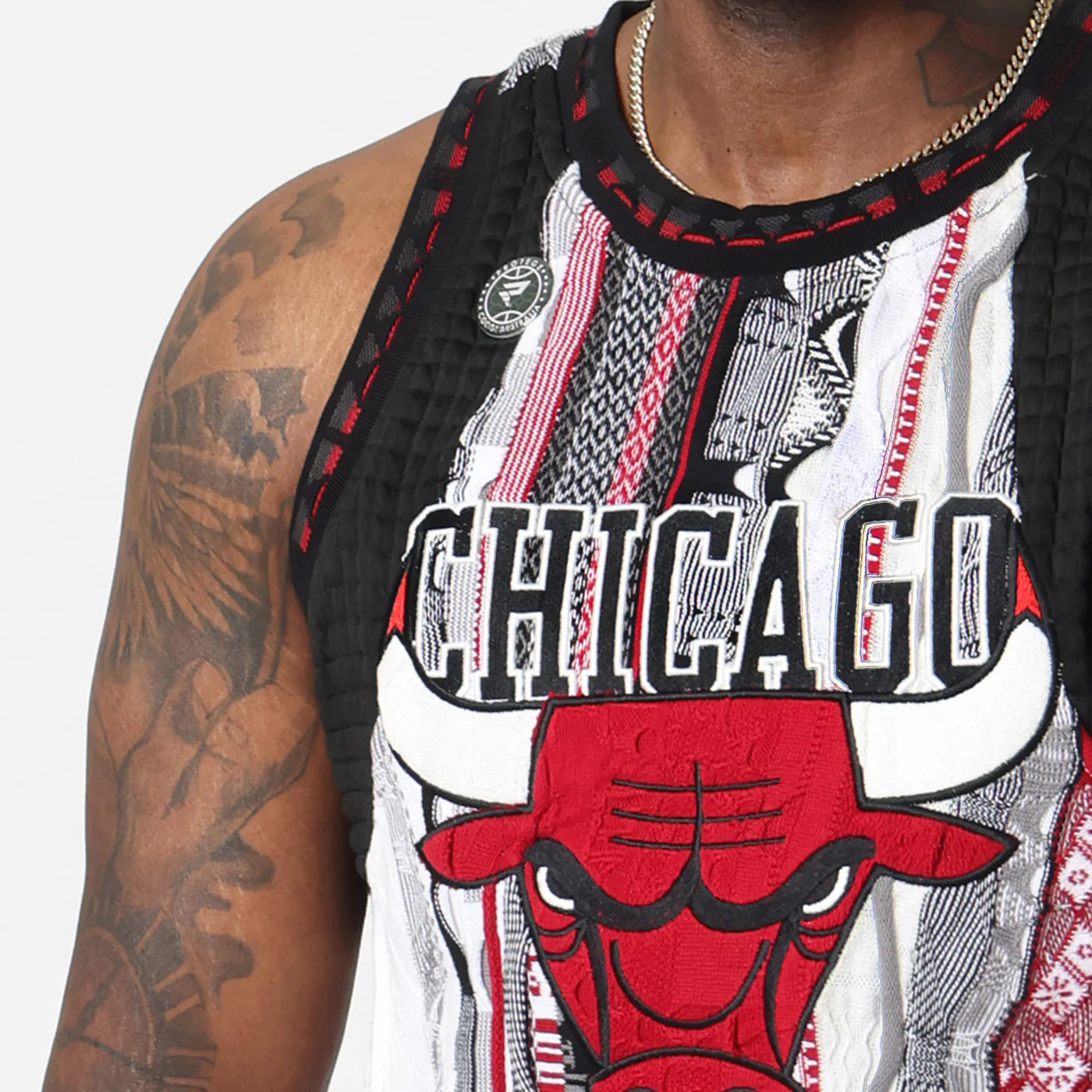New - COOGI X NBA X Protege - Chicago Bulls Sweater Vest - Image 8